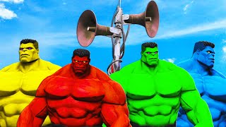 hulk और नीला hulk और लाल hulk और पीला hulk बनाम मोहिनी सिर