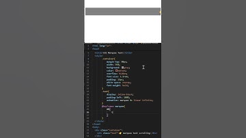 Marquee text loop in CSS animation #coding #webdesign #css #animation #cssanimation #shorts