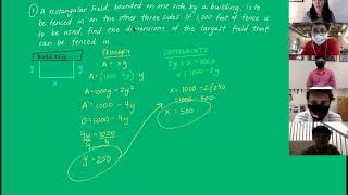 Optimization Part 1 - Applied Max and Min - Cylindrical Can, Fence, Open Box Examples