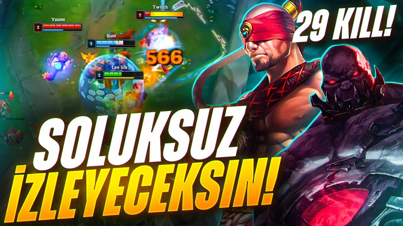 AKSİYON FİLMİ GİBİ MAÇ! | LEE SİON TROLL BOT PRE!