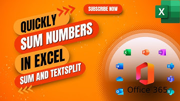 Quickly Sum Numbers in Excel with SUM and TEXTSPLIT | Excel Tutorial