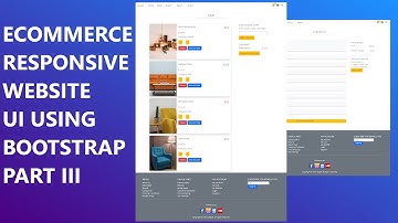 Ecommerce responsive UI using bootstrap. Part 3 - Cart and checkout.