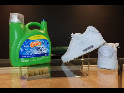 How to Clean All White Nike Air Max 90s with Household Items