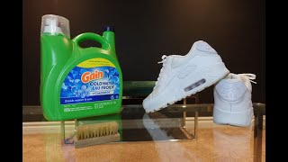 How to Clean All White Nike Air Max 90s with Household Items