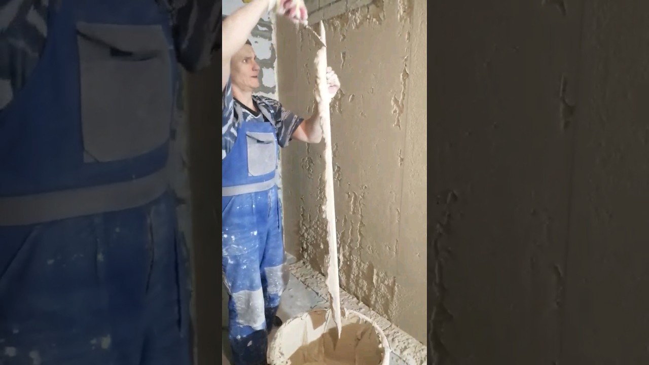 САМЫЙ БЫСТРЫЙ СПОСОБ штукатурки стен ХОППЕР КОВШ 