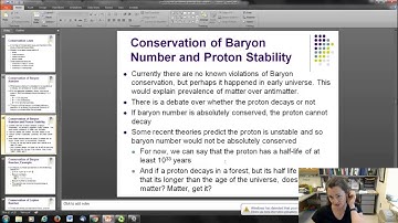 Particle Classification and Conservation Laws