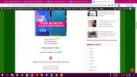 VMAX V20 Flash File | Firmware Android 8.0 MT6580 | Hang Logo & Dead Recovery Stock Rom