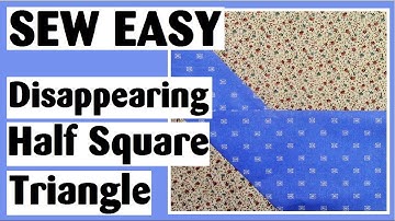 Disappearing Half Square Triangle #1 | Easy Quilt Block Tutorial