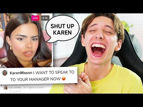 I went undercover as a Karen on TikTok Live...