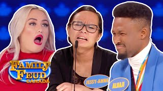 Nice people, BAD ANSWERS | Family Feud Canada