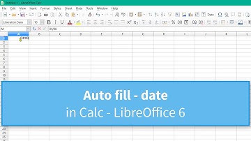 Auto fill - date in Calc [EN]