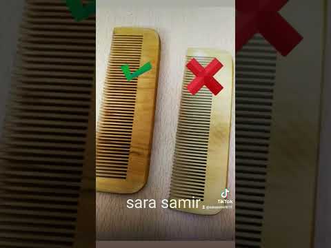 الفرق بين المشط الخشب المشبع بالزيوت الطبيعى والمشط الخشب العادى ونفرق بينهم ازاى 