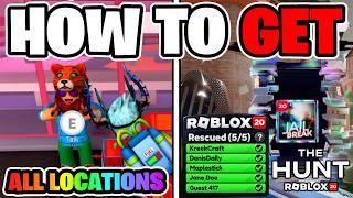 HOW TO GET JAILBREAK QUEST BADGE in The Hunt: Roblox 20! (ALL 5 NPC LOCATIONS)