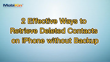 2 Effective Ways to Retrieve Deleted Contacts on iPhone without Backup