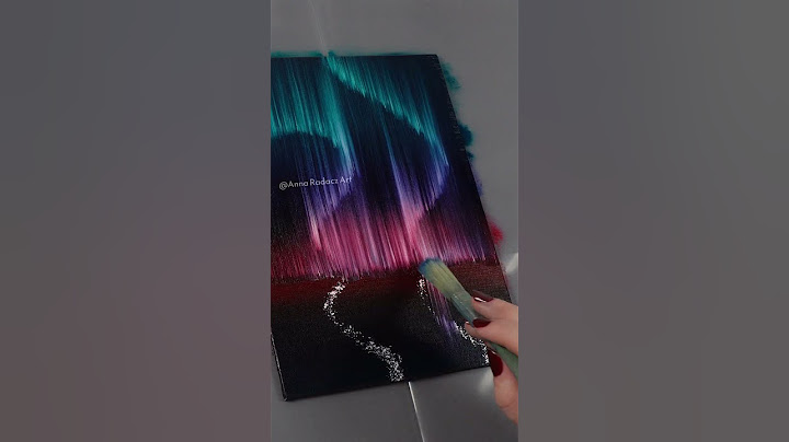 How to paint #northernlights #oilpainting #paintingtutorial #art