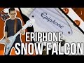 Epiphone Snow Falcon Demo || White Dethklok Guitar!!