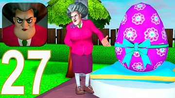Scary Teacher 3D - Gameplay Walkthrough Part 27 - New Level Egg Cellent Surprise (iOS, Android)
