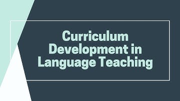 Approaches and Methods of Language Teaching|Curriculum Development in Language Teaching Part 1