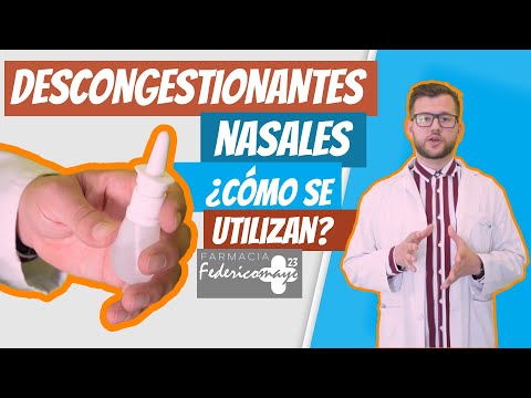 Descongestionantes nasales ¿Cómo funcionan?