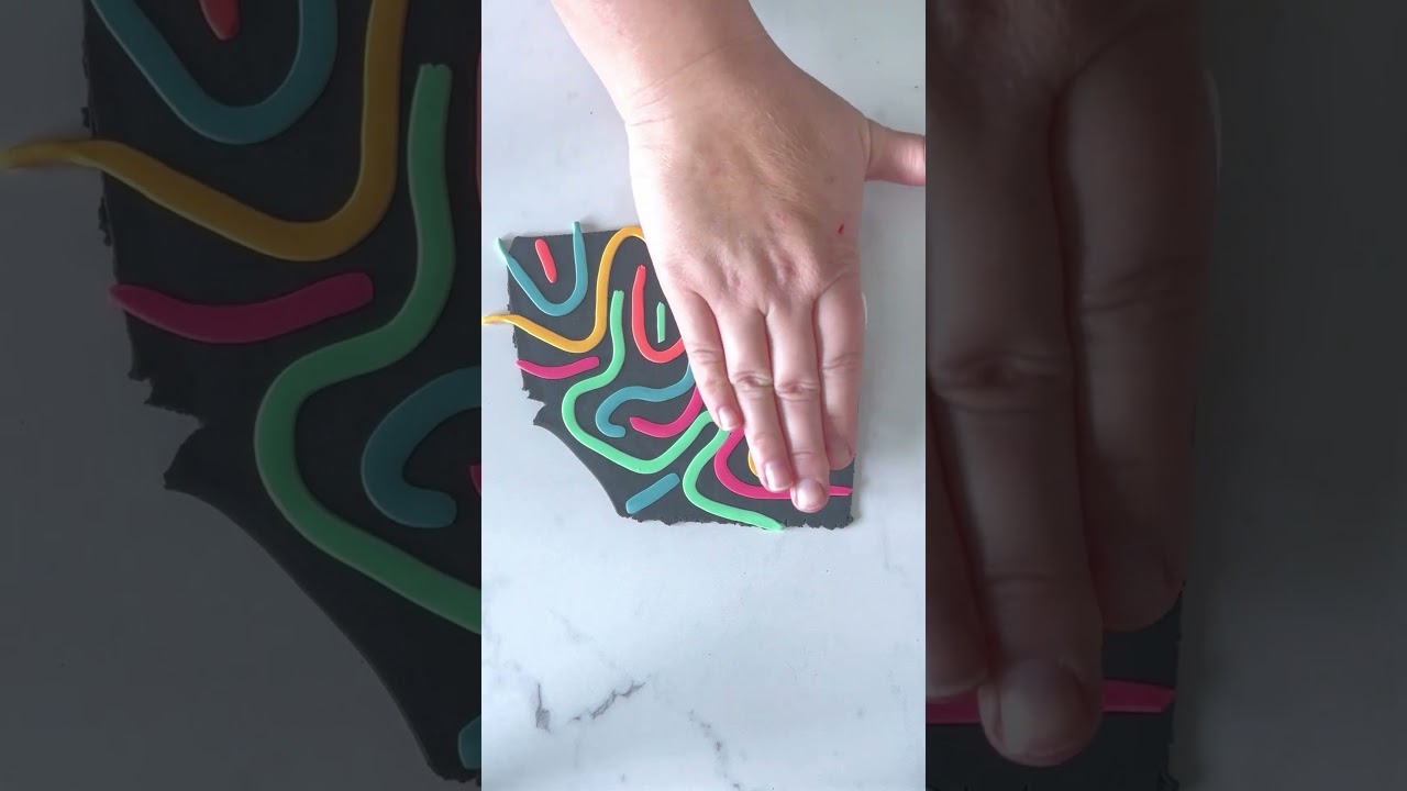 Scratch Art Clay Earring Collection 