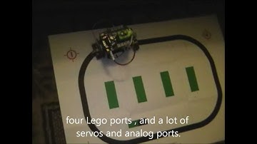 Line following robot built with Arduino Mega, NXShield-M and NXTLineLeader