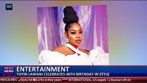 Entertainment: Toyin Lawani celebrates 40th birthday in style