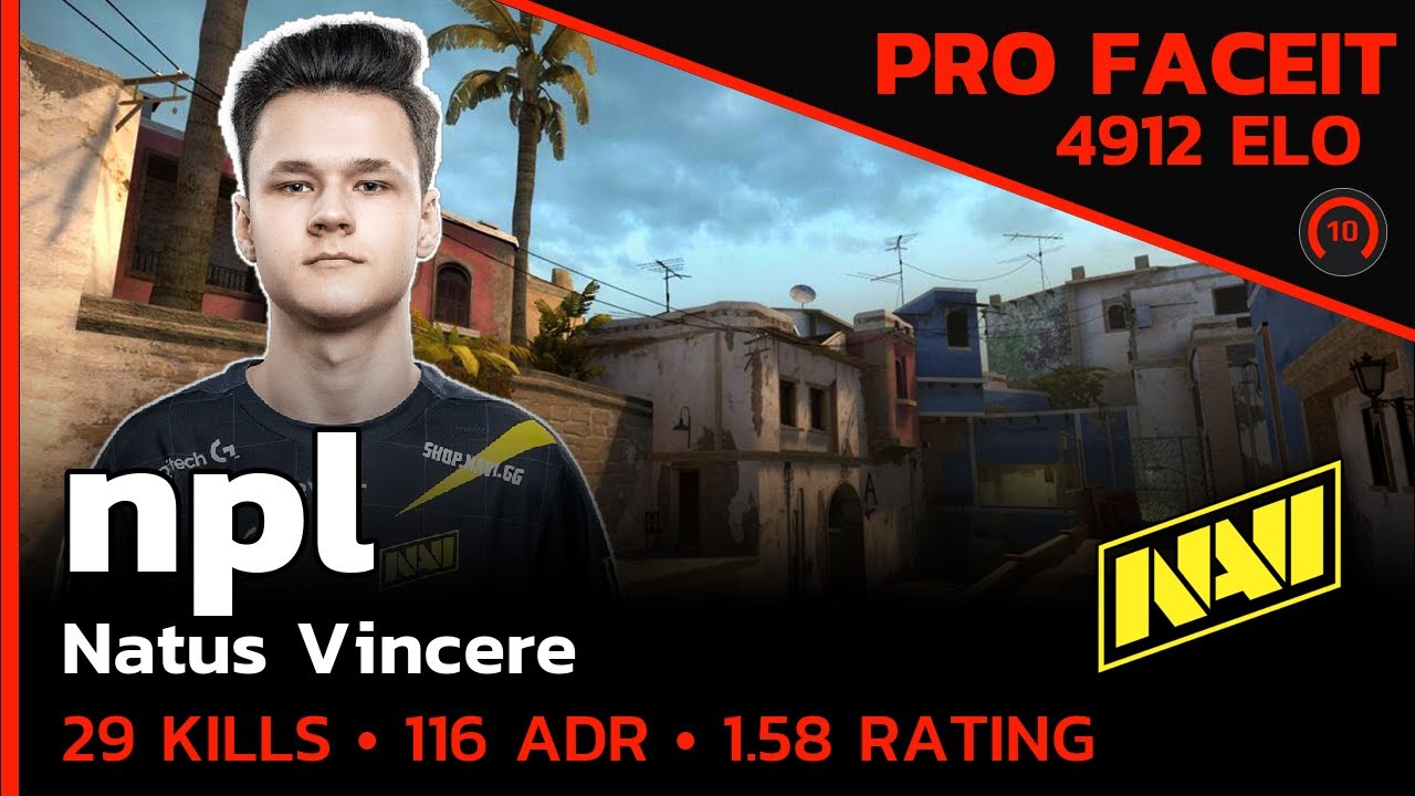 npl NAVI TAKES OVER FACEIT!🔥 (MIRAGE) FACEIT LVL 10 / CSGO POV / Jun 11 ...