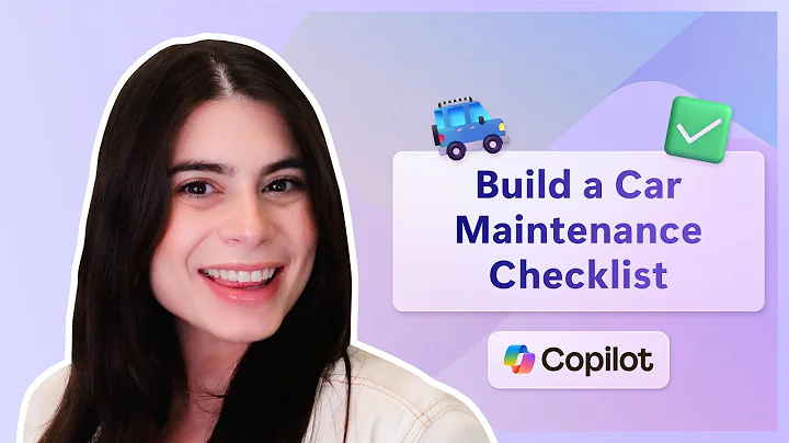 Car Maintenance Simplified with AI: Copilot in Word  | Microsoft 365
