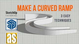 SketchUp Quick Tips _ Tips No1_Curved Ramp in SketchUp | SketchUp Tutorial