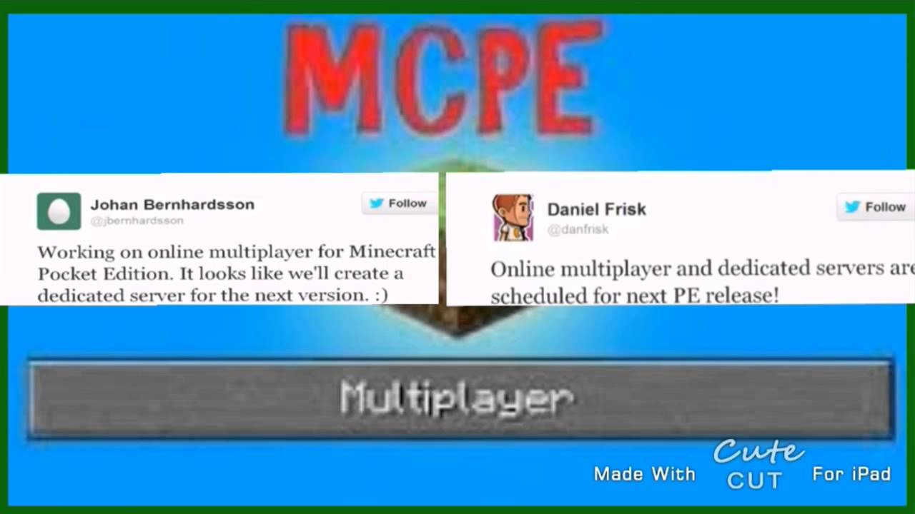 Minecraft Pocket Edition 0.7.0 Update Video! Online Multiplayer And