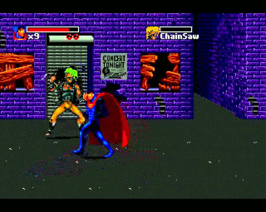 the death and return of superman sega genesis