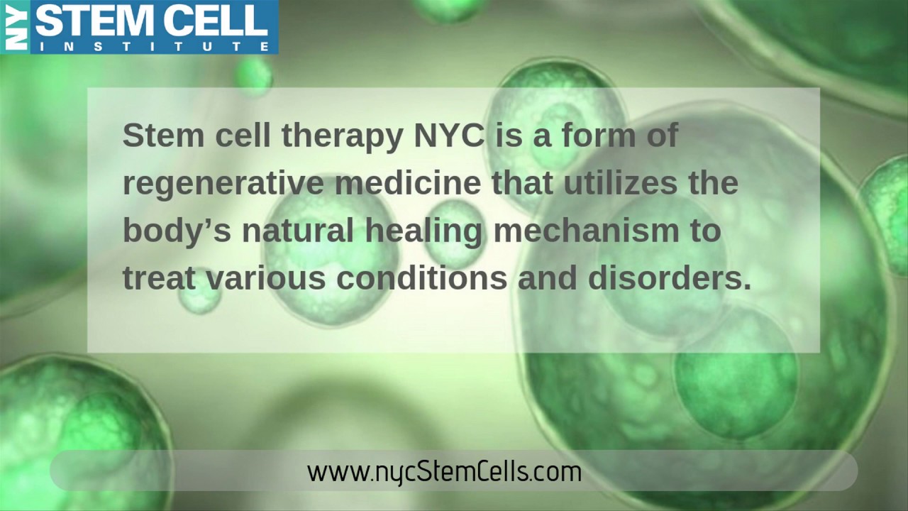 Stem Cell Therapy NYC | NYC Stem Cells | NYC Stem Cell Institute