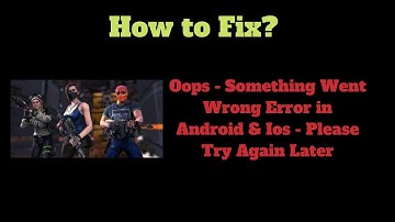 Fix MaskGun App Oops - Something Went Wrong Error in Android & iOS Phone - Please Try Again Later
