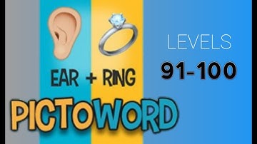 PICTOWORD LEVEL 91,92,93,94,95,96,97,98,99,100  SOLUTIONS,ANSWERS, WALKTHROUGH