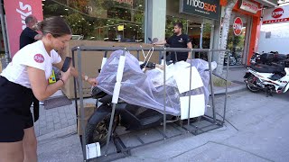 unboxing ZONTES 350 scooter new model 2023