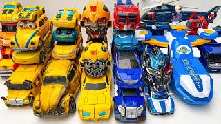 New TRANSFORMERS Yellow & Blue Tobot Carbot Toys: BUMBLEBEE Rise BEASTS: Crane Helicopter Truck Boat