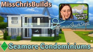 Seamore Condominiums // #lilsimsie Shark Shell Challenge - Sims 4 Speed Build