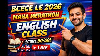 BCECE LE 2026 LIVE ENGLISH MERATHON EDULAGY