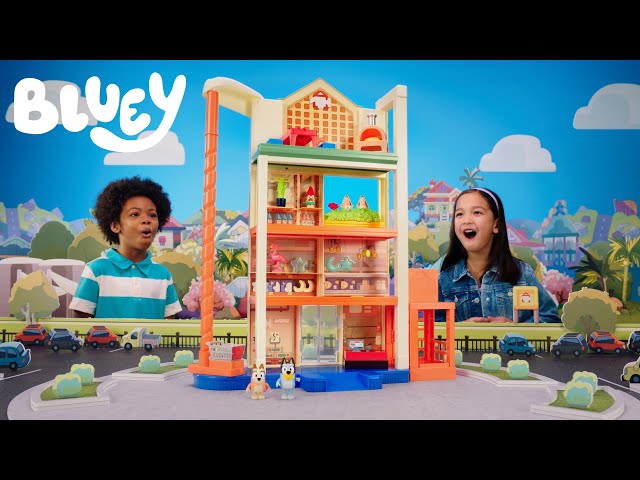 BLUEY - Bluey Shopping Center Playset - 15 accessoires - avec