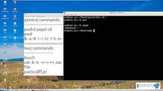 11- Linux Basics Cet|General Commands 1 cd pushd popd