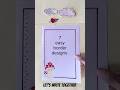 7 easy line border designs PROJECT WORK DESIGNS/CORNER AND SIDE BORDER DESIGN /BORDER DESIGNS/