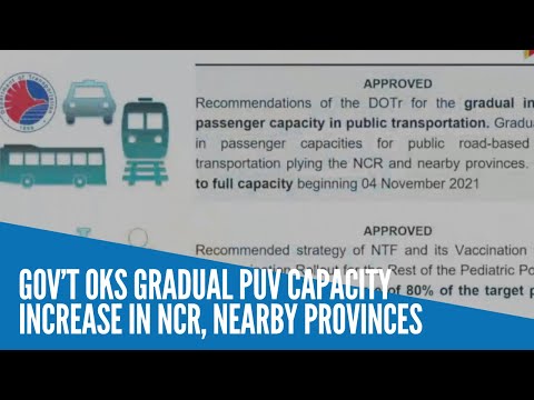 Gov’t OKs gradual PUV capacity increase in NCR, nearby provinces