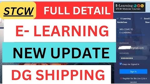 e learning dg shipping  | e learning stcw  course  | dg shipping e learning |@ShippingUpdates