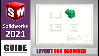 Solidworks 2021 Drawing Layout Guide Basic Tutorial For Beginner