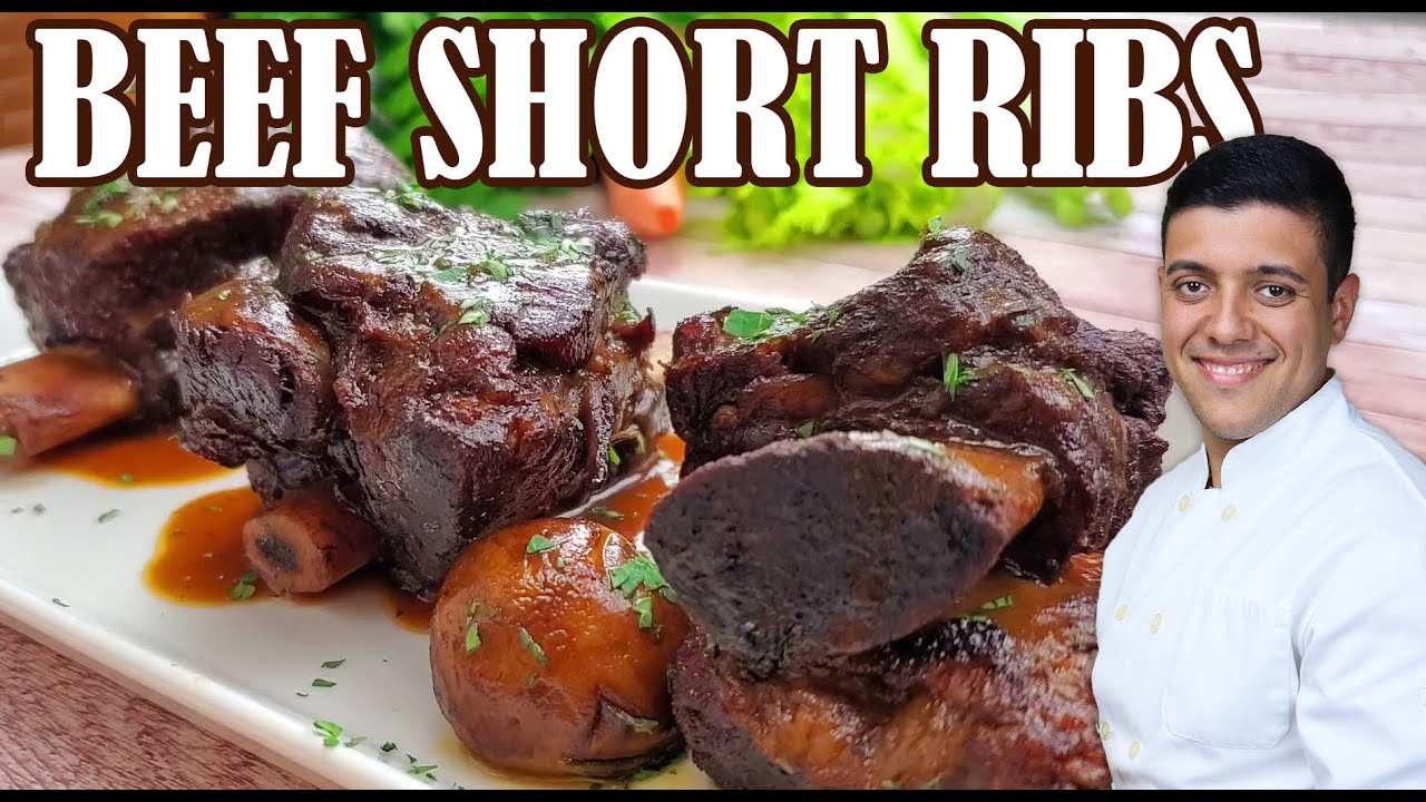 How to Braise Beef Short Ribs with Sauce   by Lounging with Lenny