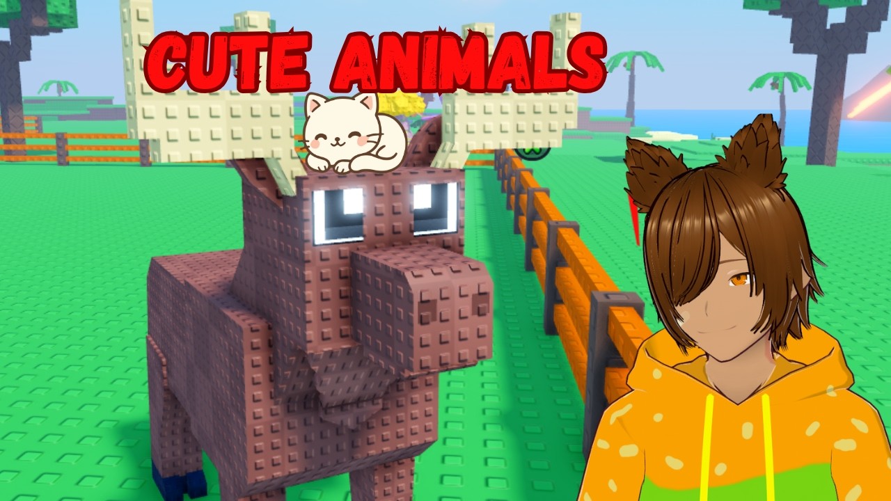 Roblox Cute Animals :3 #cute #animals #roblox #vtuber #catch