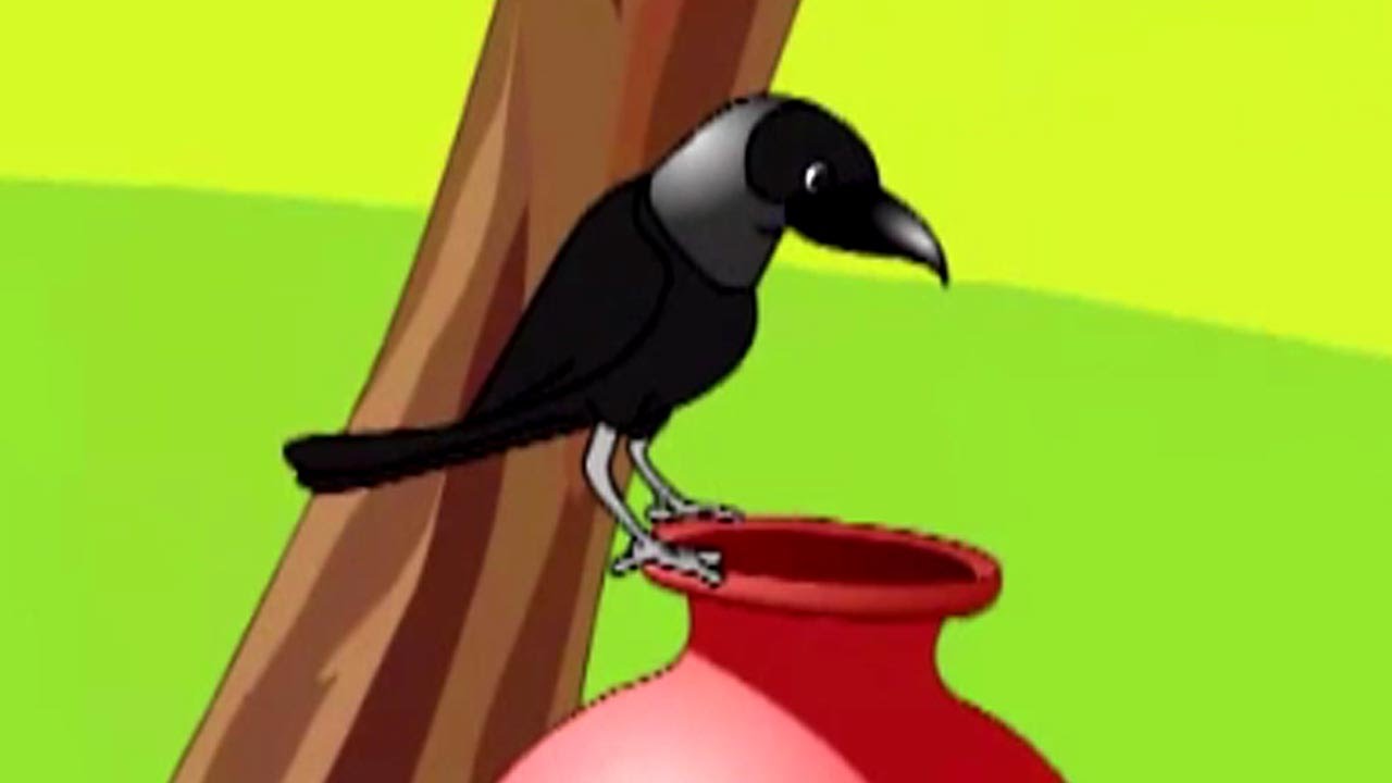 The Thirsty Crow - Kids English Animation - Moral Story - YouTube