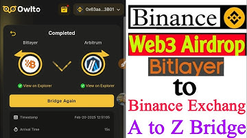 Bitlayer BTC Bridge to Binance Exchanger | Bitlayer Wasted BTC Bridge to Exchange ETH | Bitlyer Week