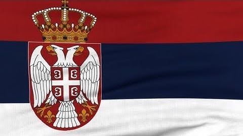 National Flag Of Serbia Flying On The Wind | Motion Graphics - Videohive template