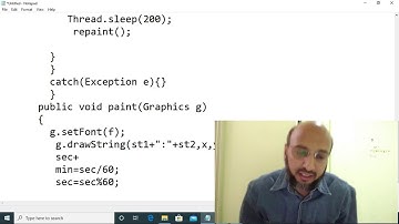 GUI Programming: Applet, Graphics, Thread (Digital Clock)